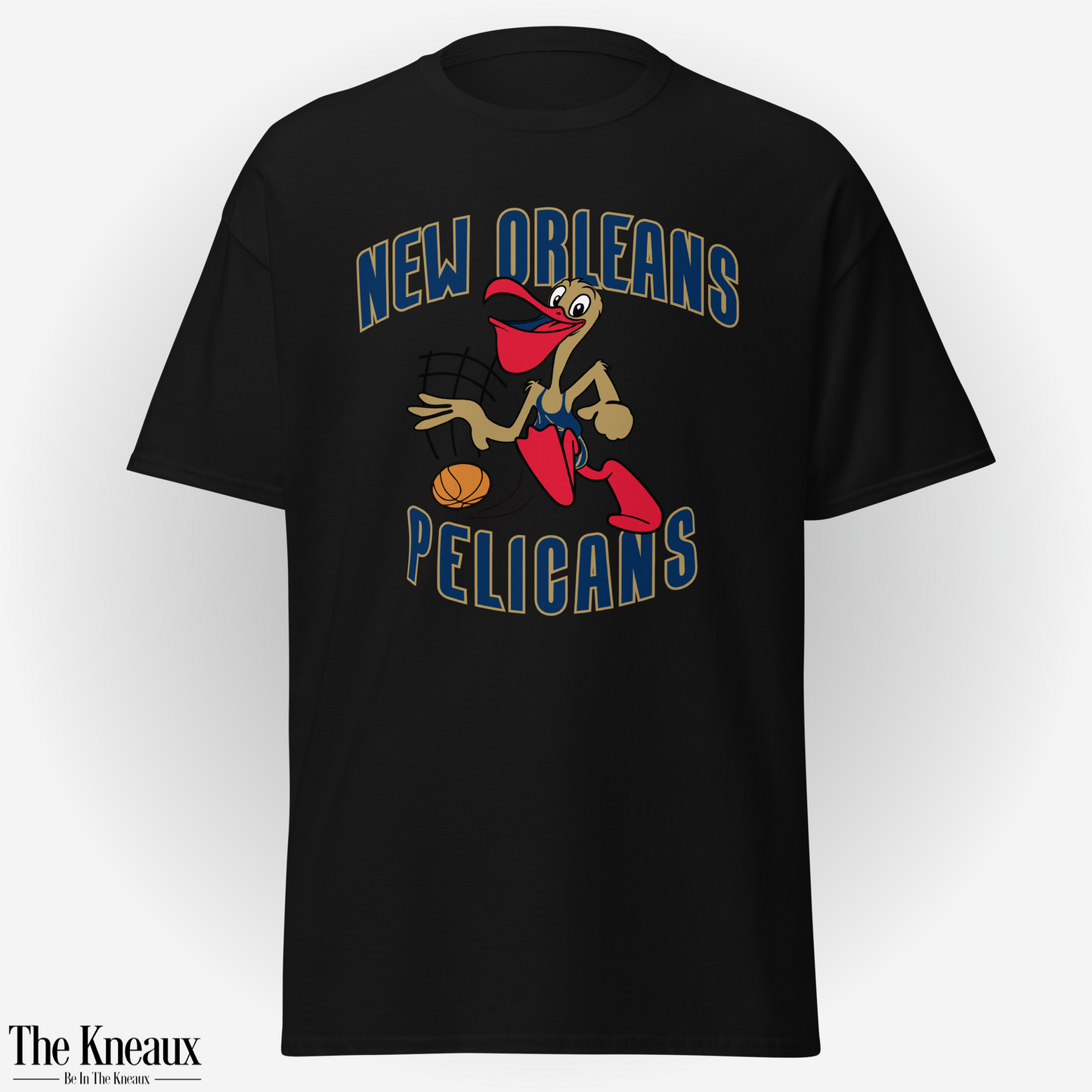 Po' The Pelican | Blue w/ Gold Outline