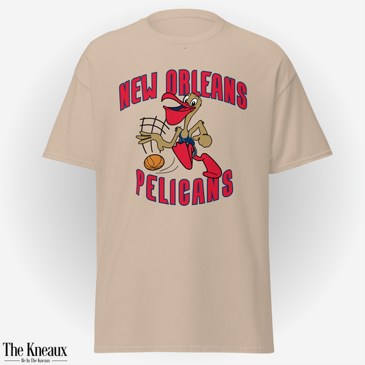 Po' The Pelican | Red w/ Blue Outline