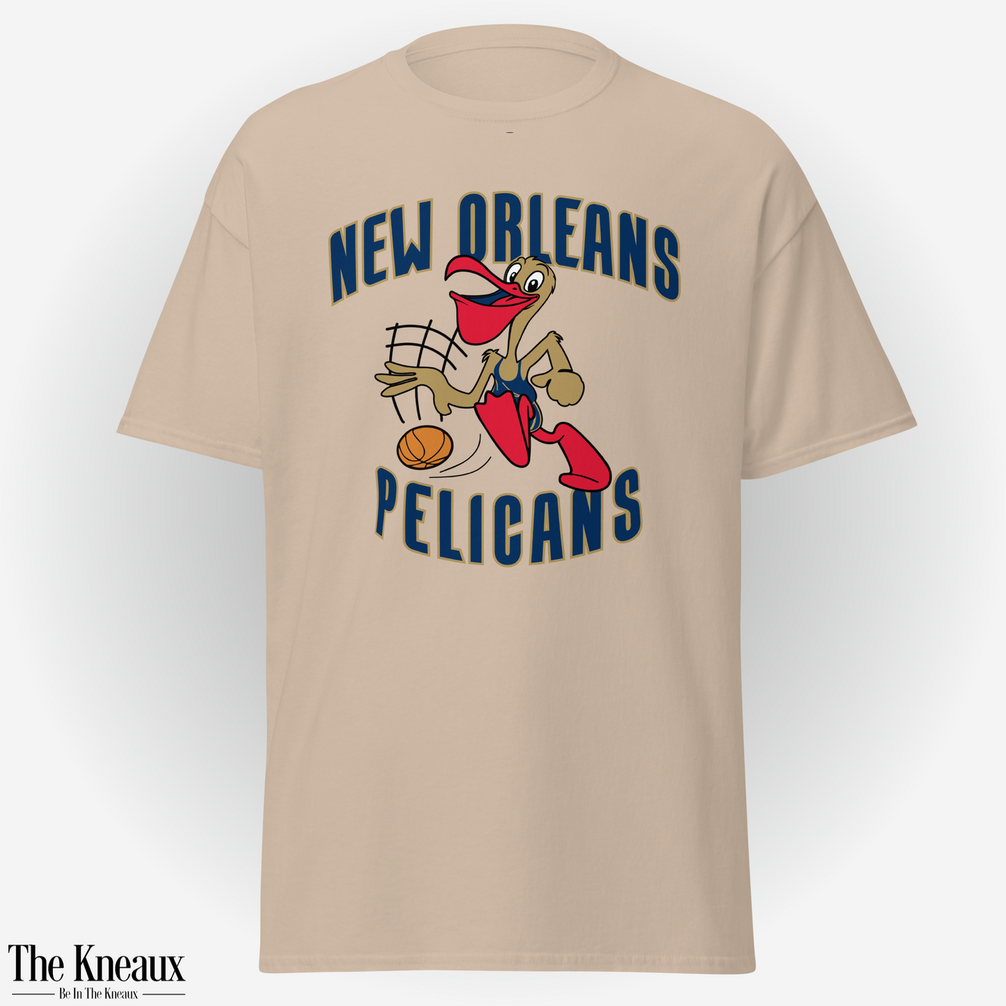 Po' The Pelican | Blue w/ Gold Outline