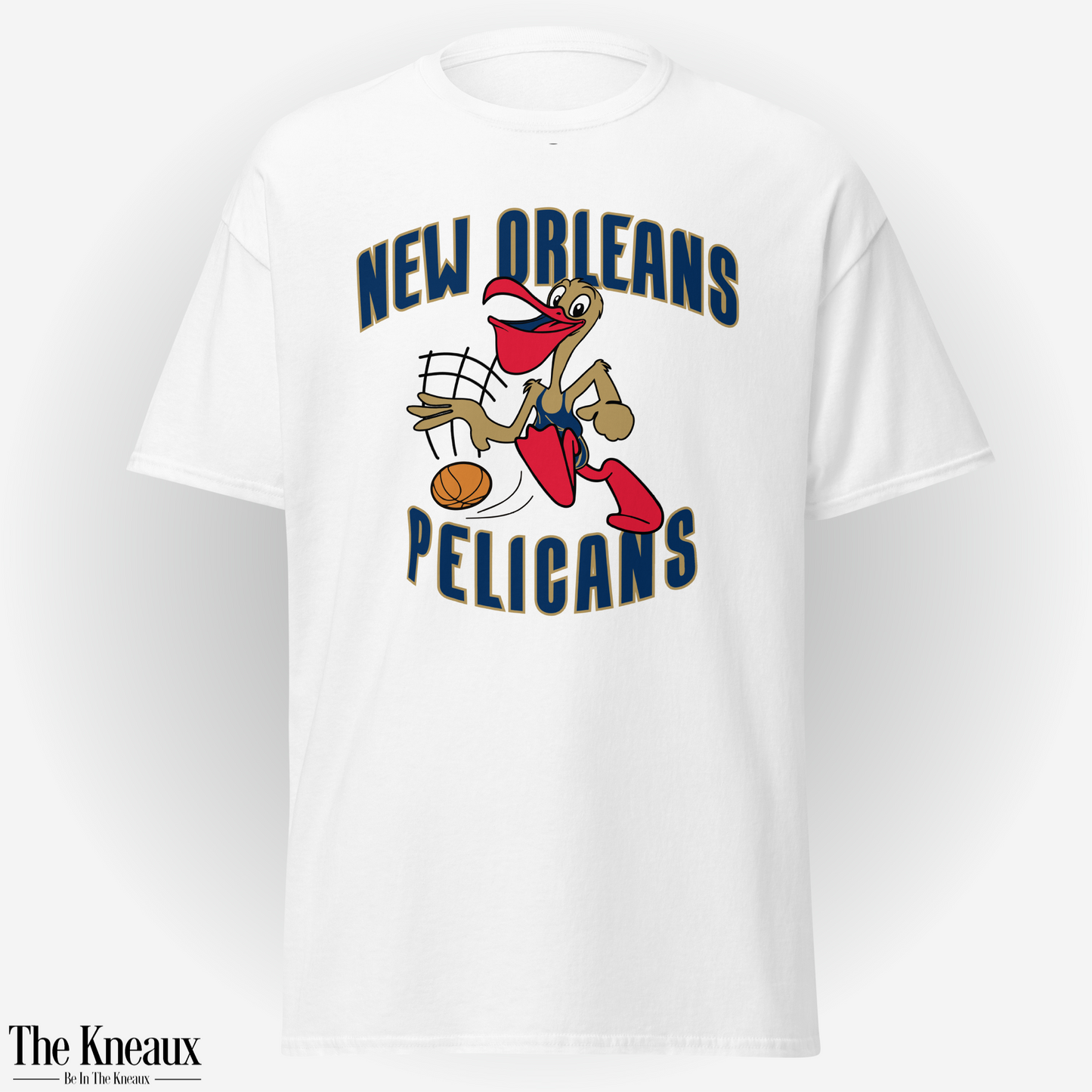 Po' The Pelican | Blue w/ Gold Outline