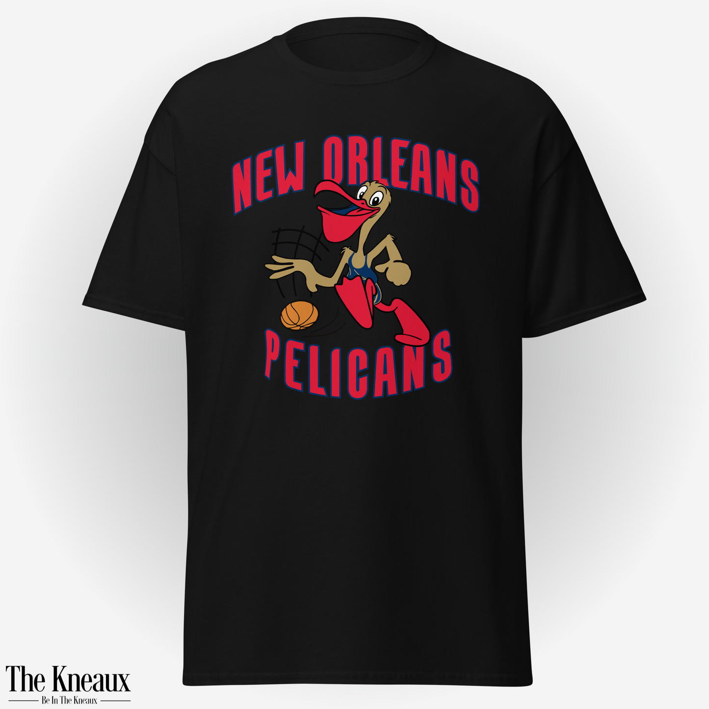 Po' The Pelican | Red w/ Blue Outline