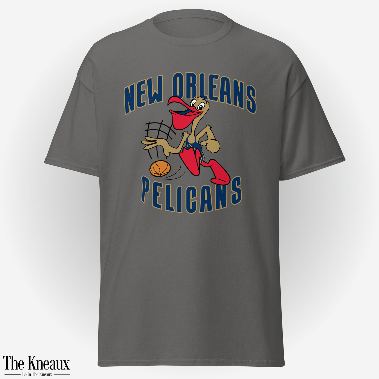 Po' The Pelican | Blue w/ Gold Outline