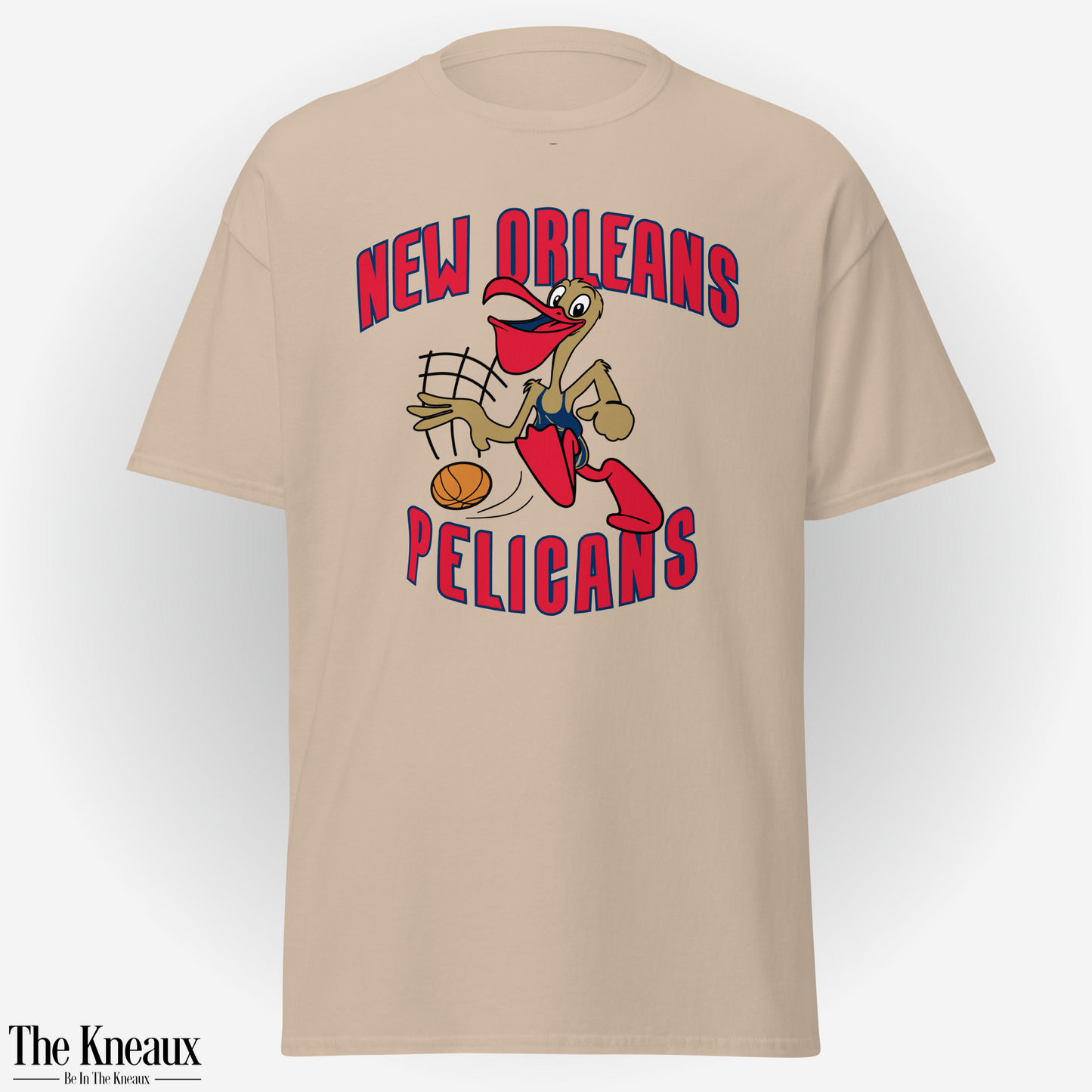 Po' The Pelican | Red w/ Blue Outline