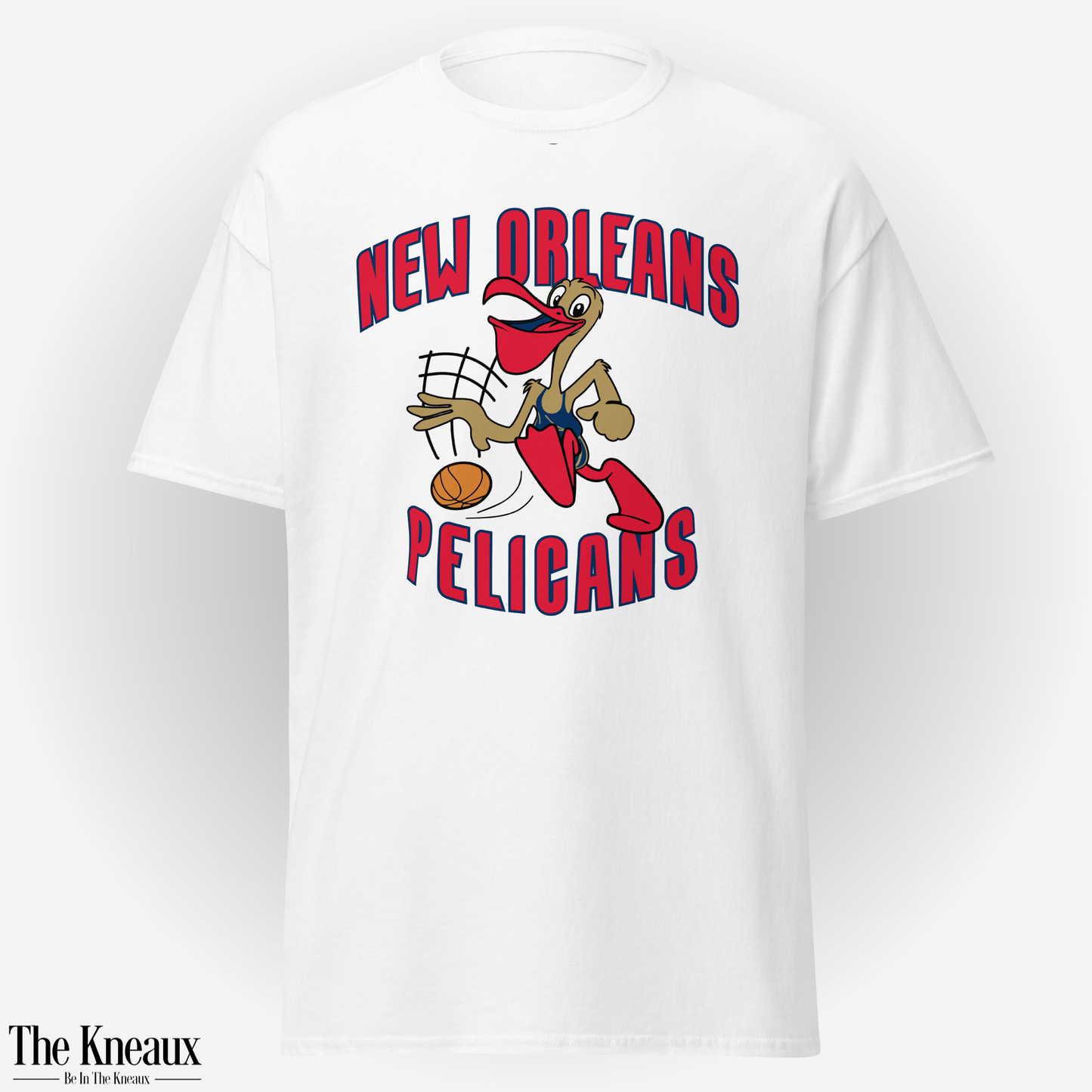 Po' The Pelican | Red w/ Blue Outline